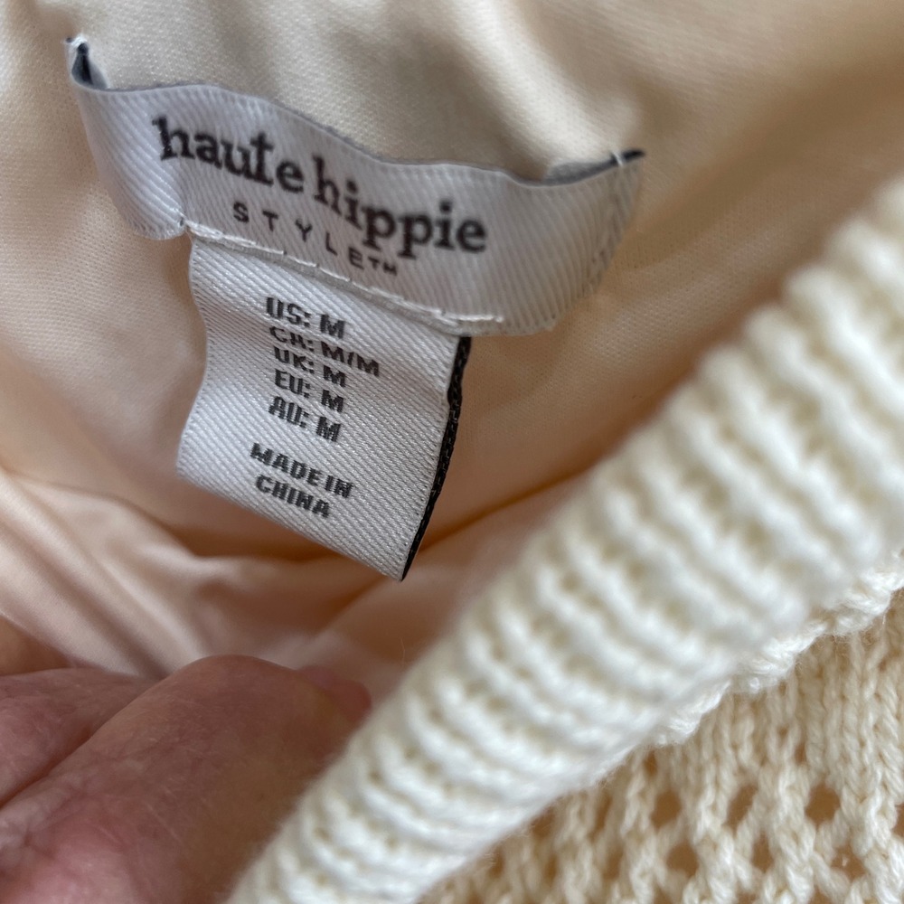 Haute Hippie Cream Knit Halter Skirt Set - Picture 8 of 9